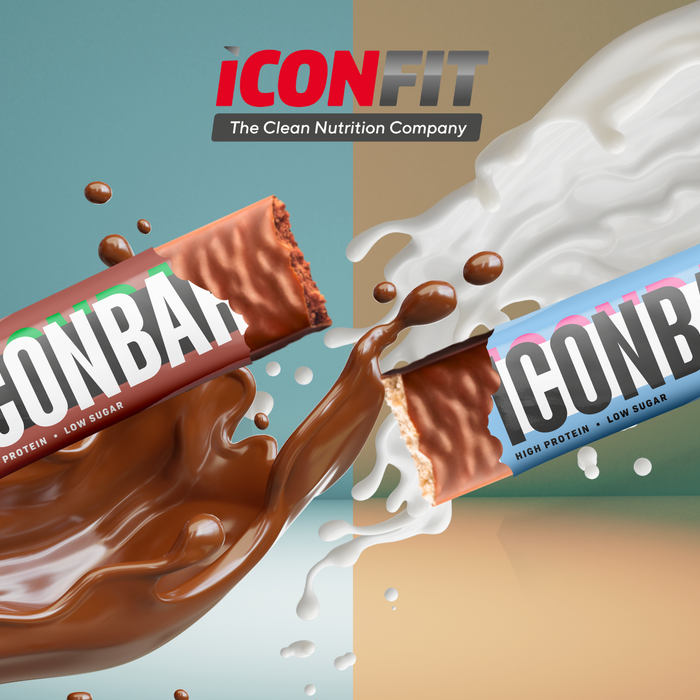 Iconbar. Protein bar. Chocolate and Coconut