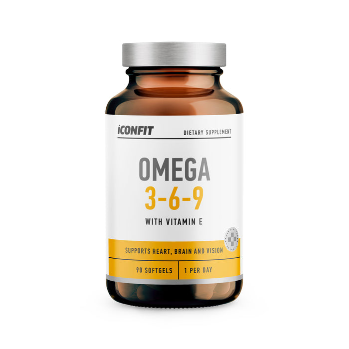 ICONFIT Omega 3-6-9 Taukskābes (90 Kapsulas)