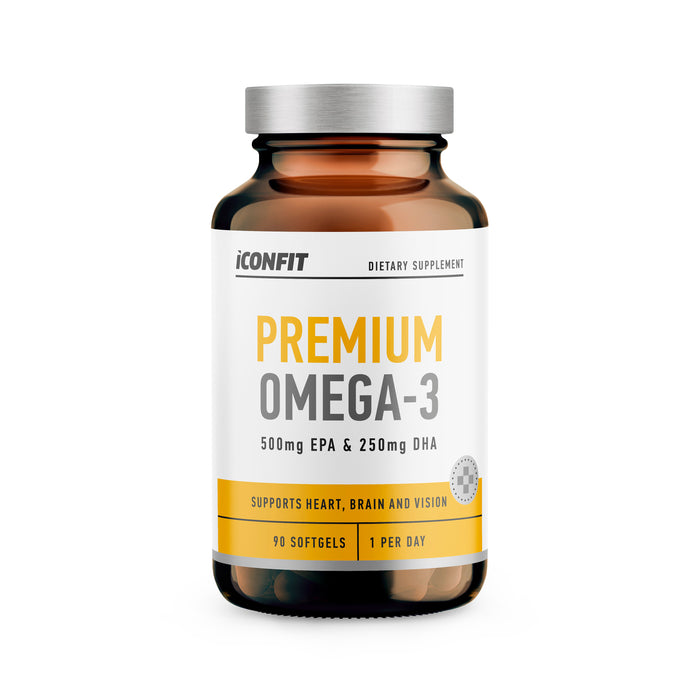 ICONFIT Premium Omega-3 Taukskābes (90 Kapsulas)