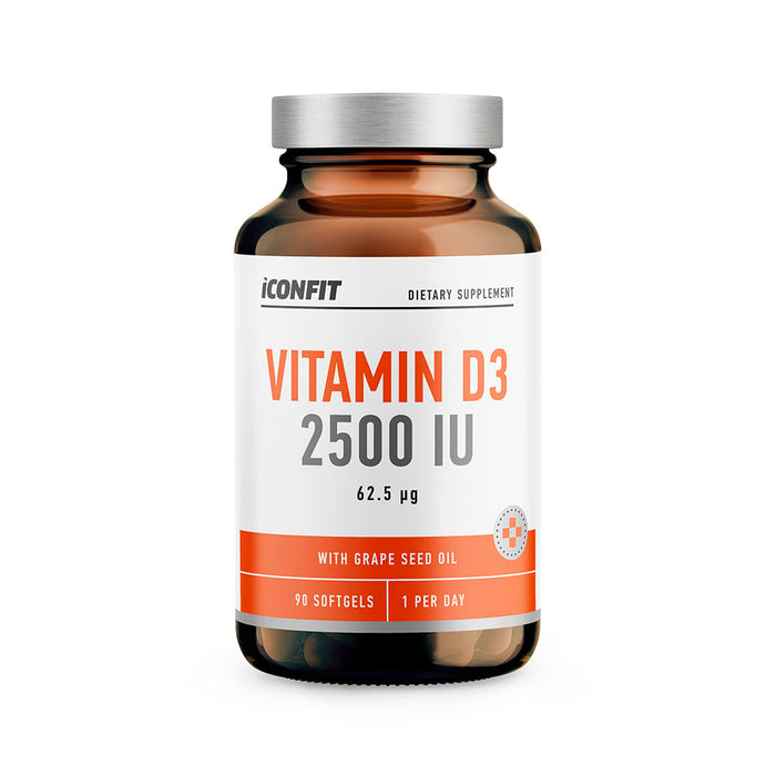 ICONFIT Vitamīns D3 2500SV (90 Oil Capsules)