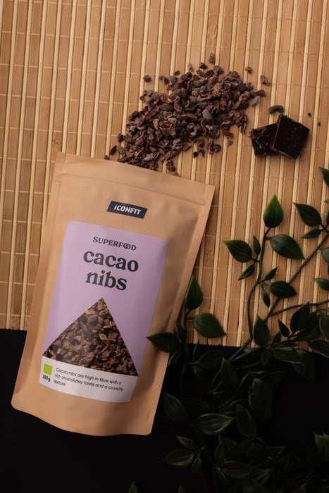 ICONFIT Organiskās neapstrādātas kakao skaidiņas (200g)