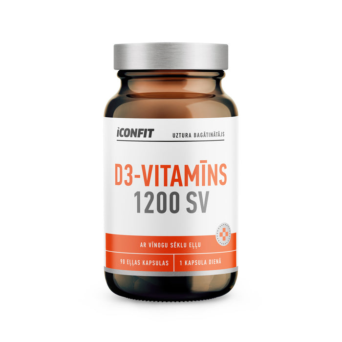 ICONFIT Vitamīns D3 1200SV (90 Oil Capsules) - LV