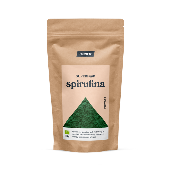 ICONFIT organiskā spirulīna pulveris (125g)