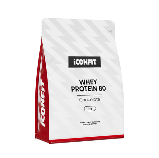 ICONFIT Whey Protein 80 Chocolate 1kg - 3D flat-bottom pouch