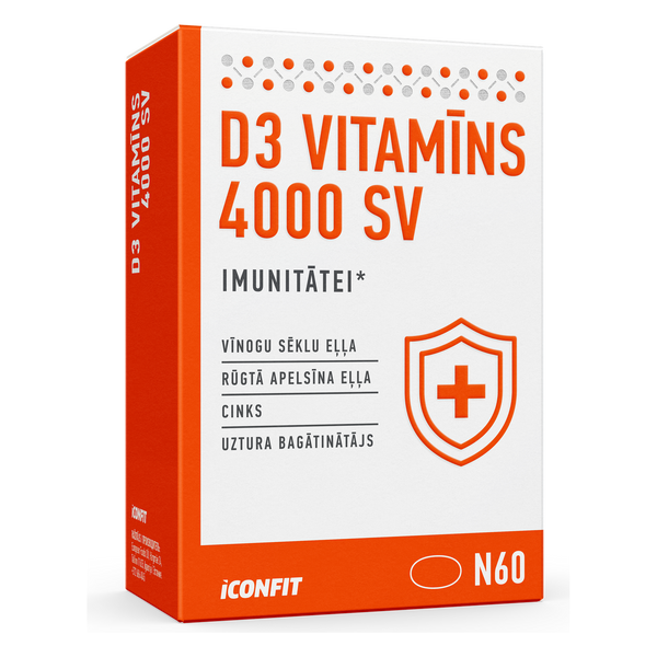 ICONFIT D3 vitamīns 4000 IU (90 kapsulas)