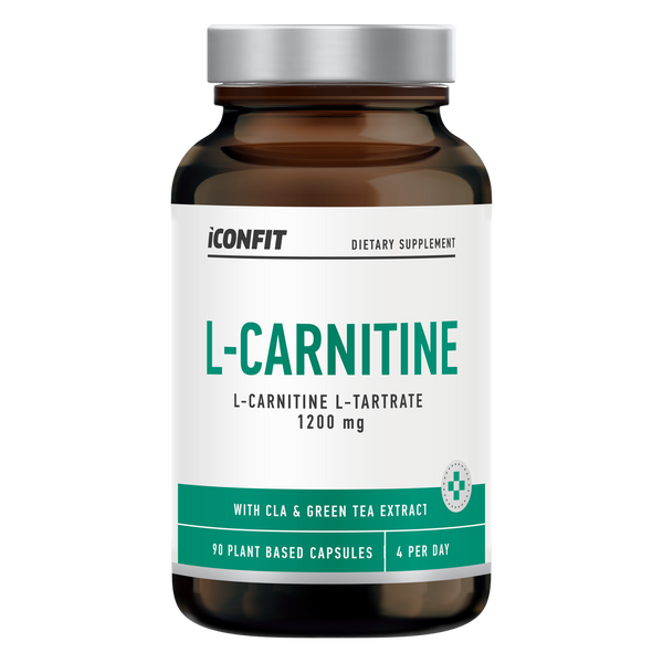 ICONFIT L-karnitīns ar CLA un zaļo tēju (90 kapsulas)