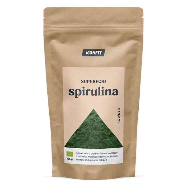 ICONFIT Bioloģiskais spirulīnas pulveris (125 g)