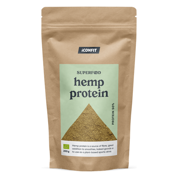 ICONFIT Superfoods Bioloģiskais kaņepju proteīns 50% 200 g