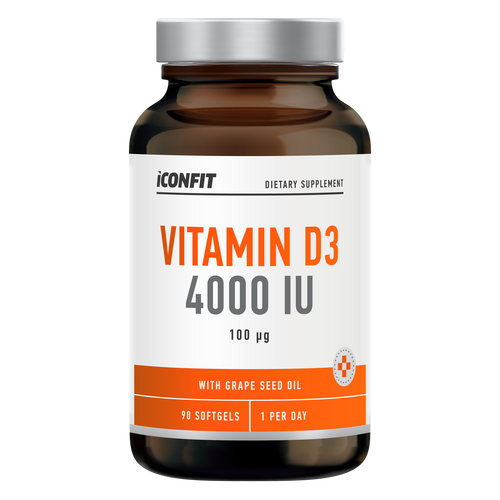 ICONFIT D3 vitamīns 4000 IU (90 kapsulas)